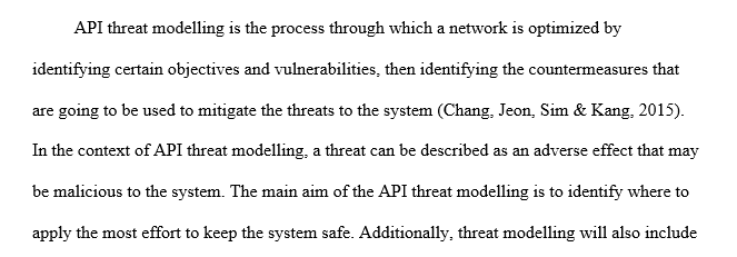 API threat modeling Security