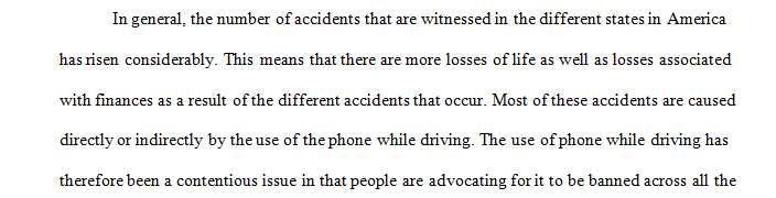 Why banning the use of cell phones while driving should be mandatory nationwide