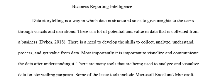 Business Intelligence - Reporting