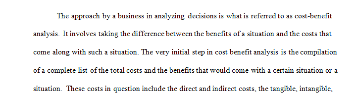 Cost–Benefit Analysis
