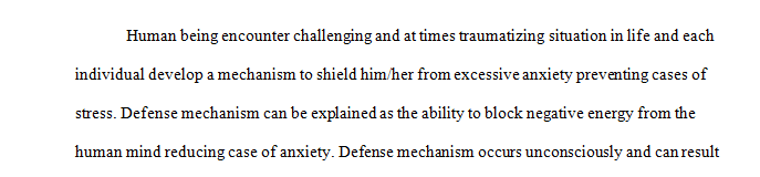  What are defense mechanisms