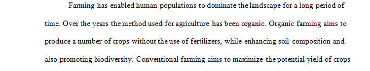 Effect of Organic Farming on Humans