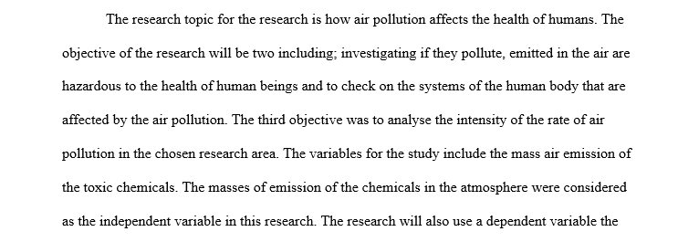 How air pollution affects the health of humans.