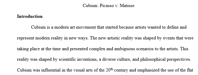 How can Cubism be seen in Picasso’s painting
