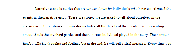 narrative essay