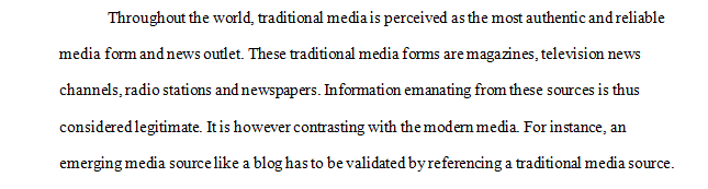 New Media vs. Traditional Media