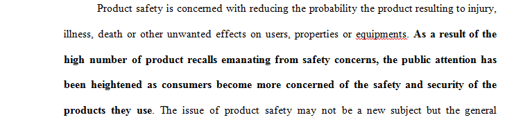 Product Safety