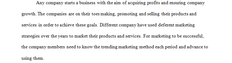 e-marketing approach