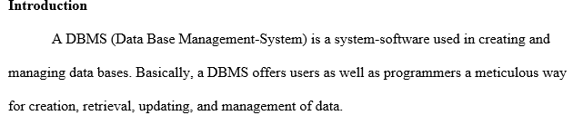 Understanding the concept of Database Management System                                                                 