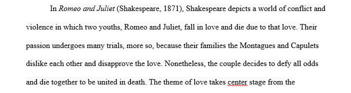 essay on Romeo and Juliet 