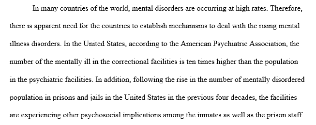 Americans Prisons overlooking Mental illness