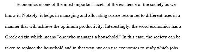 Basic principles of economics and the concepts of the circular flow model