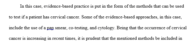 Causative Factor of Cervical Cancer