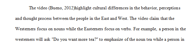 Cognition Differences between Easterner and Westerners