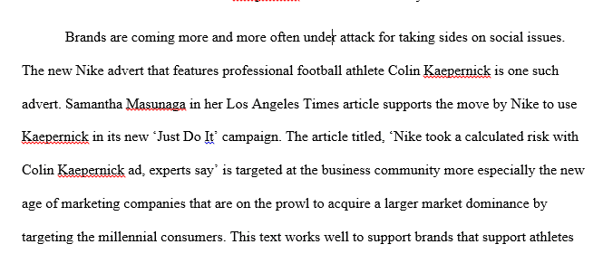 Colin Kaepernick Ad Rhetorical Analysis