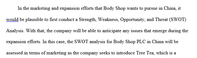 Company Overview for China and Body Shop Cosmetics
