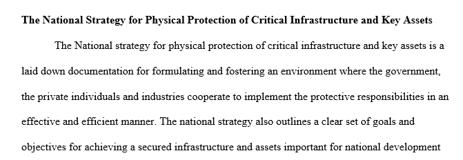 Critical infrastructure