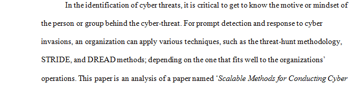 Cyber Threat Hunt Operations 