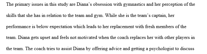 Diana's poor performance in Gymnastics