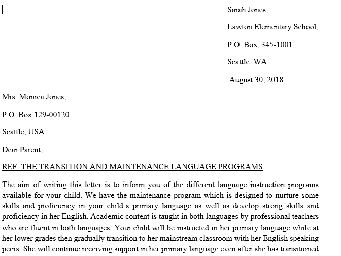 Difference between the transitional and the maintenance programs