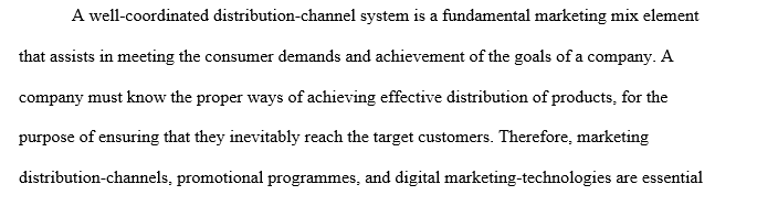 Distribution channels in marketing 