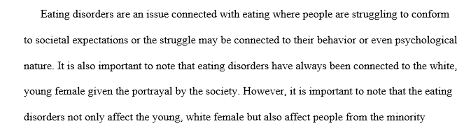 Eating disorders in adolescent girls from diverse racial and cultural experiences