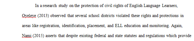 Equal Protection for English Language Learners