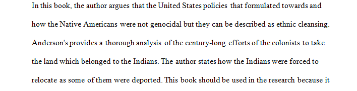 Ethnic cleansing and the Indian