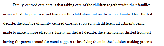 History of Family Centered Care