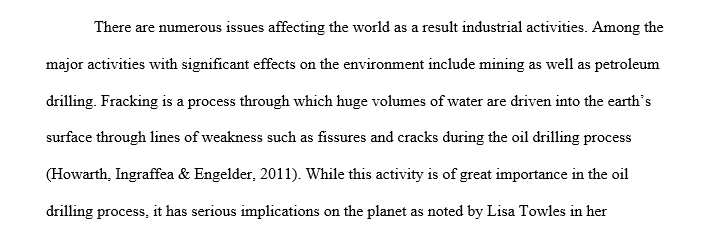 Fracking and Sustainable Water Filtration Technology