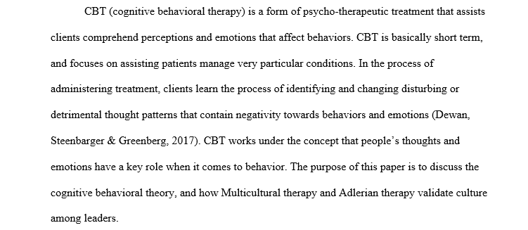 Gestalt or Cognitive Behavior Therapy