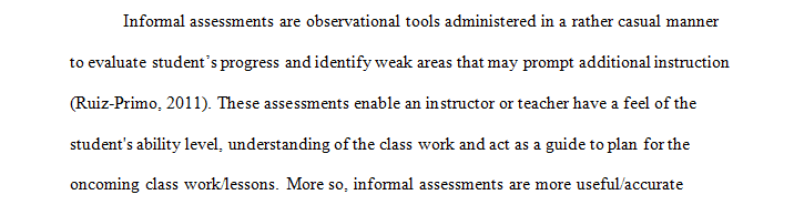  informal assessment activity