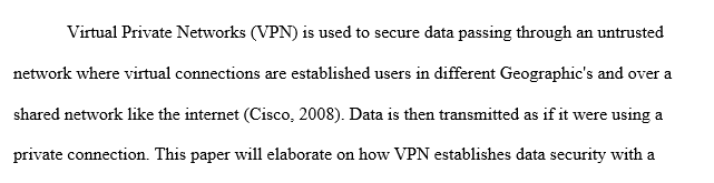 Mobility and Use of VPN