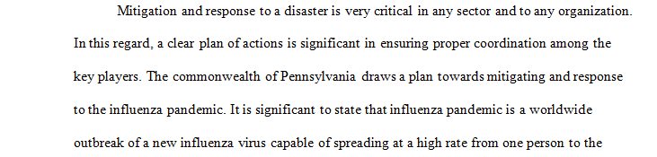 Pennsylvania Pandemic Flu Plan