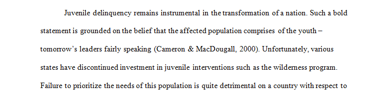 Public Investment in Juvenile Justice