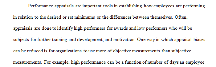 Bias in Performance Appraisal