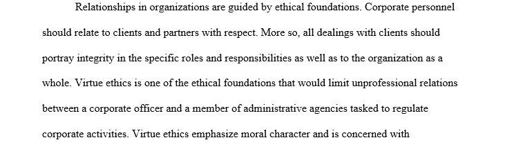 Regulatory Agencies and Ethics