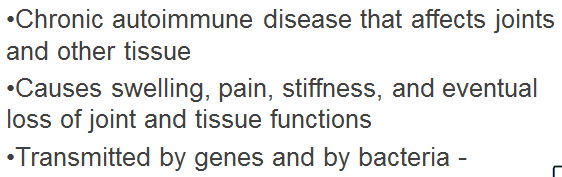 Rheumatoid arthritis disease