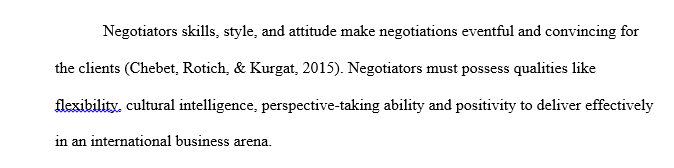 Selecting a Negotiator