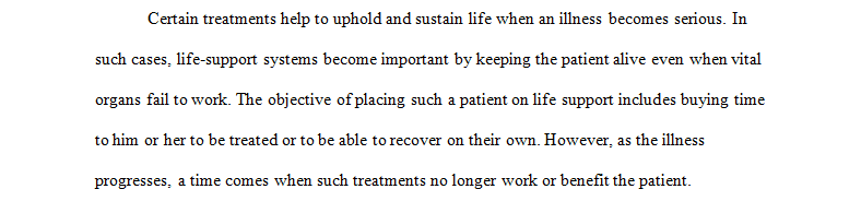 Should Dying People Be Kept on Life Support