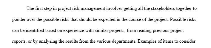 Six processes for risk management