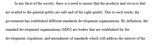 Standards Development Organization