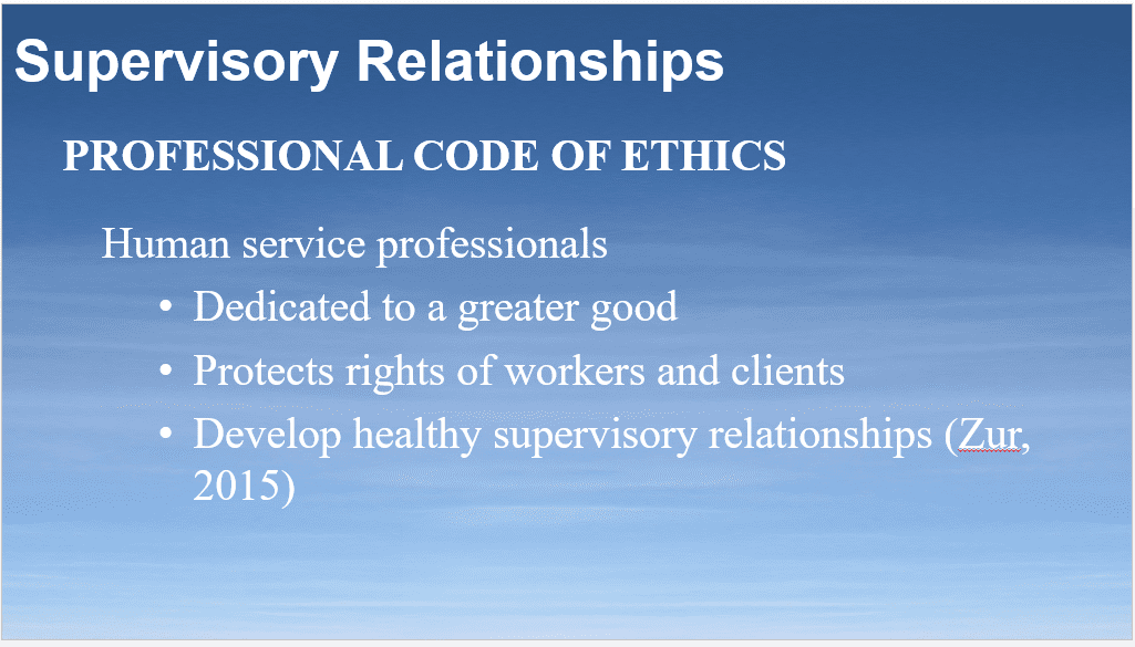 Supervisory Relationships Presentation