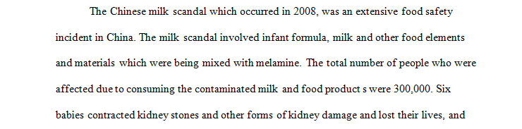 The Chinese milk scandals