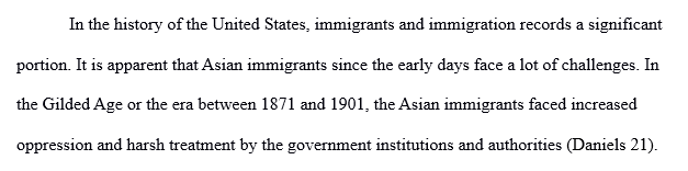 The way Asian immigrants were treated by the U.S. authorities in California
