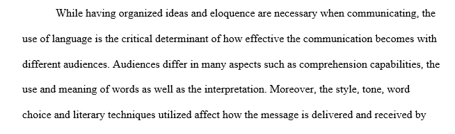 Thesis statement on Individuals change their use of language 