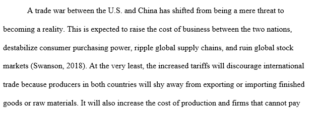 Trade war implications