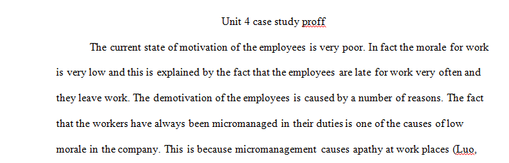 UNIT 4 CASE STUDY PROFF
