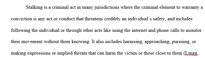 What Constitutes the Crime of Stalking