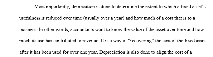 What is Depreciation in a company